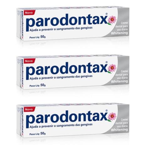 Parodontax Branqueador Creme Dental 50g (Kit C/03) Menor preço em Parodontax Branqueador Creme Dental 50g (Kit C/03)