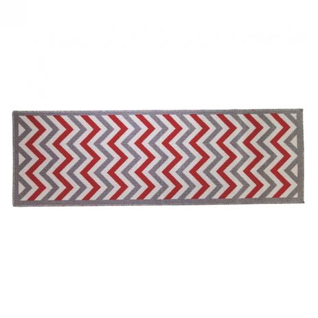 Passadeira Multiuso Colorful Gourmet Bella Casa 150x50cm Cinza/Vermelho - Colorful bella casa Menor preço em Passadeira Multiuso Colorful Gourmet Bella Casa 150x50cm Cinza/Vermelho - Colorful bella casa