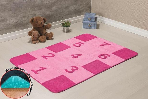 Passadeira Premium Big Amarelinha Rosa - Guga tapetes Menor preço em Passadeira Premium Big Amarelinha Rosa - Guga tapetes