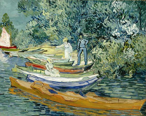Passeio no Oise em Auvers - Vincent van Gogh - Tela 30x38 Para Quadro - Santhatela Menor preço em Passeio no Oise em Auvers - Vincent van Gogh - Tela 30x38 Para Quadro - Santhatela