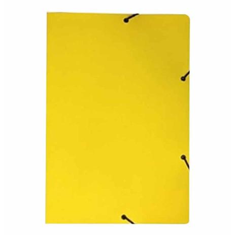 Menor preço em Pasta aba elastico lisa amarela / 20un / polycart