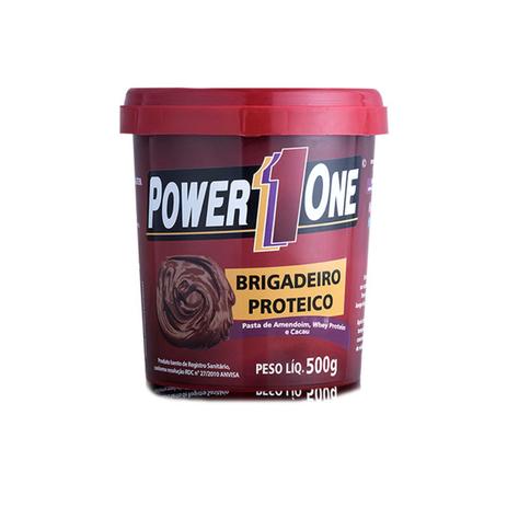 Pasta de Amendoim Brigadeiro Proteico 500g - Power One Menor preço em Pasta de Amendoim Brigadeiro Proteico 500g - Power One