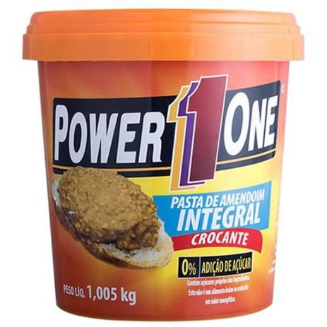Pasta De Amendoim Integral Crocante - 1,005kg - Power 1 One - Power one Menor preço em Pasta De Amendoim Integral Crocante - 1,005kg - Power 1 One - Power one