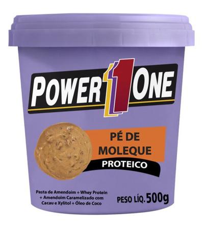 Pasta de Amendoim Pé de Moleque Proteico PowerOne 500g Menor preço em Pasta de Amendoim Pé de Moleque Proteico PowerOne 500g