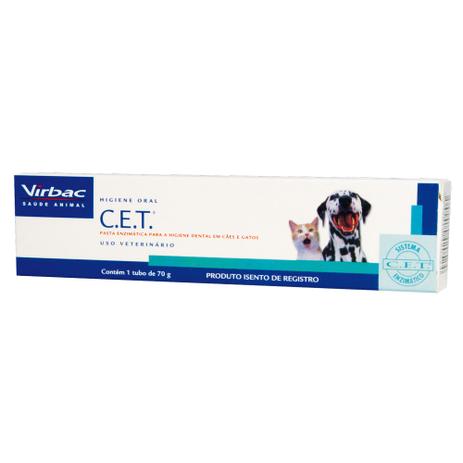 Pasta Dental Virbac Enzimática C.E.T para Cães e Gatos de 70 g Menor preço em Pasta Dental Virbac Enzimática C.E.T para Cães e Gatos de 70 g