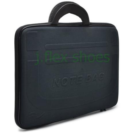 pasta maleta com alça tecido neoprene para notebook cor preta tamanho 15|6 - J.Flex