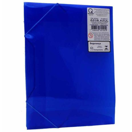 Pasta plastica aba elastico 1/2 a01b fina azul / 10un / plascony Menor preço em Pasta plastica aba elastico 1/2 a01b fina azul / 10un / plascony