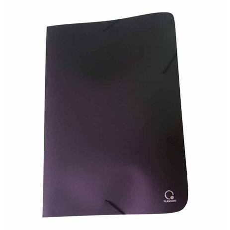 Menor preço em Pasta plastica aba elastico camurca a02rc fina preto pal-00965 / un / plascony
