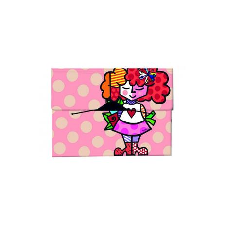 Pasta Sanfonada A4 Com 12 Divisórias Romero Britto Mod 5 Dello Menor preço em Pasta Sanfonada A4 Com 12 Divisórias Romero Britto Mod 5 Dello