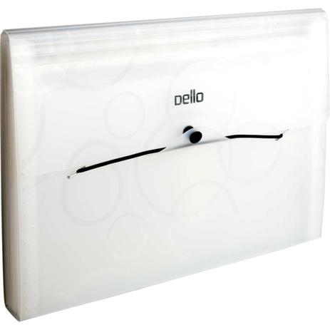 Pasta Sanfonada Plastica A4 12 Divisoes Cristal Smile - Dello Menor preço em Pasta Sanfonada Plastica A4 12 Divisoes Cristal Smile - Dello