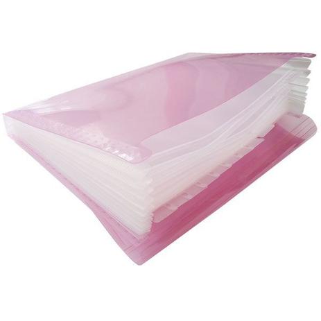 Pasta Sanfonada Plastica A4 12 Divisoes Rosa - Acp Menor preço em Pasta Sanfonada Plastica A4 12 Divisoes Rosa - Acp