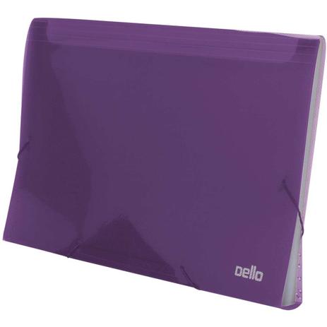 Pasta Sanfonada Plastica A4 12 Divisoes Roxo Line - Dello Menor preço em Pasta Sanfonada Plastica A4 12 Divisoes Roxo Line - Dello