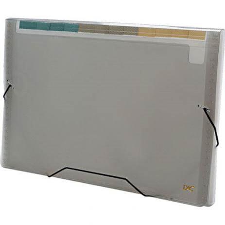 Pasta Sanfonada Plastica A4 31 Divisoes Fume 325mmx230mm 6018pp-fm Dac Menor preço em Pasta Sanfonada Plastica A4 31 Divisoes Fume 325mmx230mm 6018pp-fm Dac