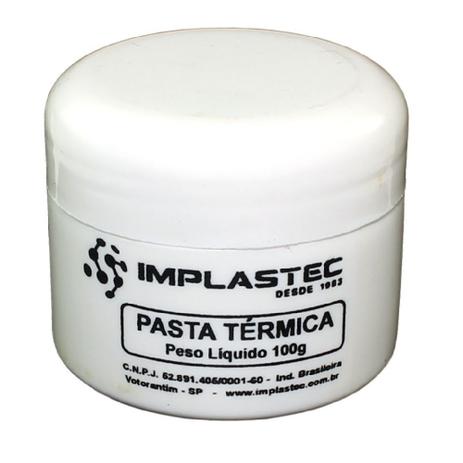 Pasta Termica 100g Implastec Processador Menor preço em Pasta Termica 100g Implastec Processador