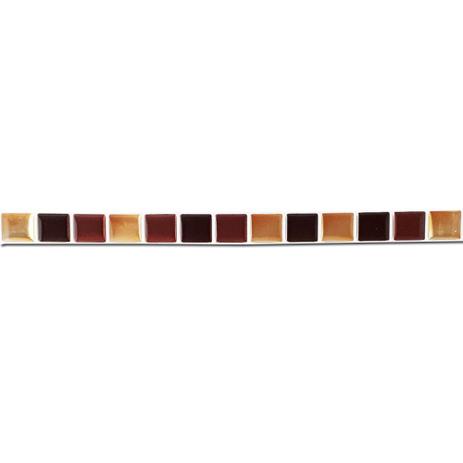 Pastilha Adesiva Resinada Faixa 2,10cm Mosaico Marrom com Dourado - Decore fácil shop Menor preço em Pastilha Adesiva Resinada Faixa 2,10cm Mosaico Marrom com Dourado - Decore fácil shop