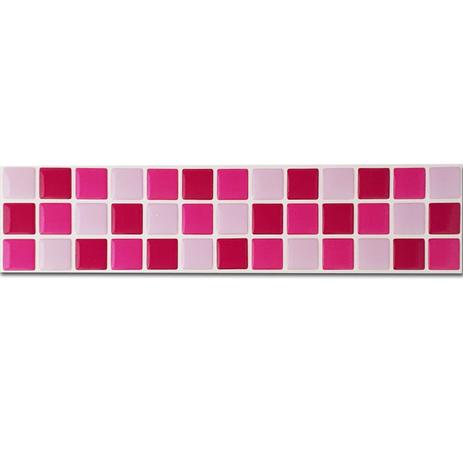 Pastilha Adesiva Resinada Faixa 6,5cm Mosaico Tons De Rosa Fundo Branco - Decore fácil shop Menor preço em Pastilha Adesiva Resinada Faixa 6,5cm Mosaico Tons De Rosa Fundo Branco - Decore fácil shop