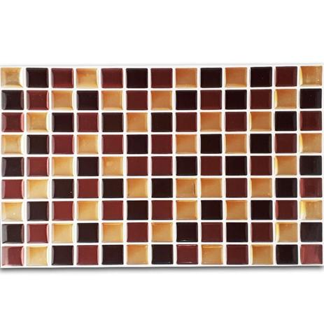 Pastilha Adesiva Resinada Mosaico Marrom X Dourado Fundo Branco - Decore fácil shop Menor preço em Pastilha Adesiva Resinada Mosaico Marrom X Dourado Fundo Branco - Decore fácil shop