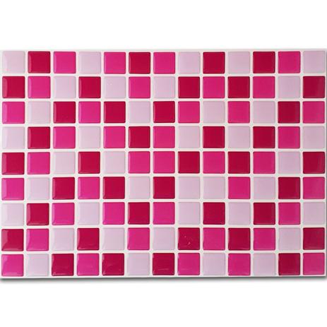 Pastilha Adesiva Resinada Mosaico Pink X Rosa X Rosa Claro Fundo Branco - Decore fácil shop Menor preço em Pastilha Adesiva Resinada Mosaico Pink X Rosa X Rosa Claro Fundo Branco - Decore fácil shop