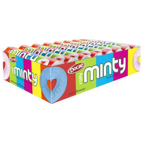 Pastilha Rolly Minty Fruit c/16 - Docile Menor preço em Pastilha Rolly Minty Fruit c/16 - Docile