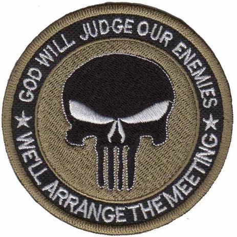 Menor preço em Patch Bordado - Airsoft Caveira Justiceiro Punisher DV80446-431 - Universo talysma bordados