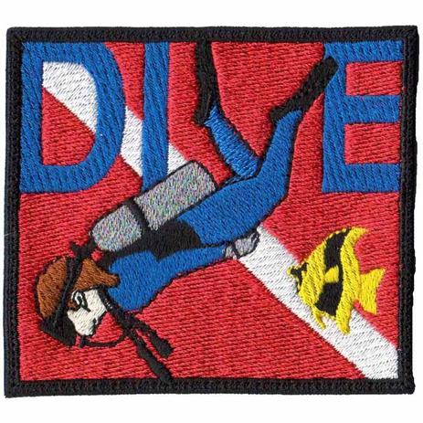 Patch Bordado - Bandeira Mergulho Dive Mergulhador AD30019-4 - Universo talysma bordados Menor preço em Patch Bordado - Bandeira Mergulho Dive Mergulhador AD30019-4 - Universo talysma bordados