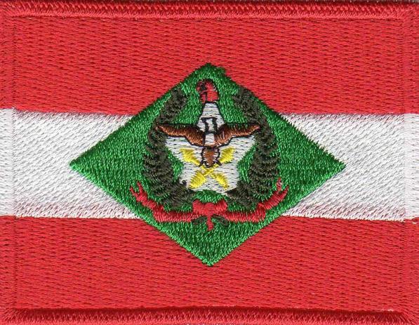 Patch Bordado - Bandeira Santa Catarina Pequena BD50303- - Universo talysma bordados Menor preço em Patch Bordado - Bandeira Santa Catarina Pequena BD50303- - Universo talysma bordados