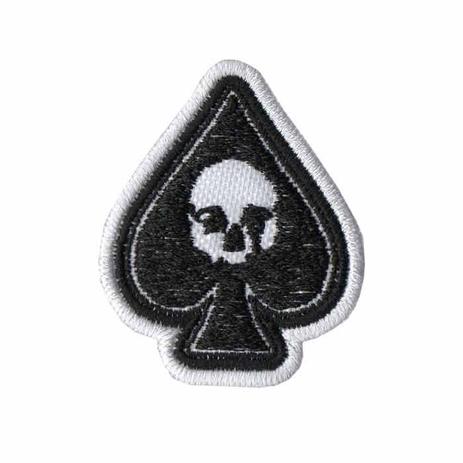 Patch Bordado - Caveira Simbolo Espadas Carta Baralho DV80832-400 - Universo talysma bordados Menor preço em Patch Bordado - Caveira Simbolo Espadas Carta Baralho DV80832-400 - Universo talysma bordados