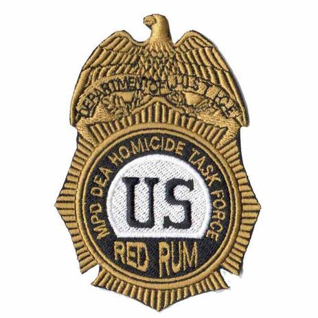 Patch Bordado - Divisão Homicidios DEA Red Rum USA PL60095-320 - Universo talysma bordados Menor preço em Patch Bordado - Divisão Homicidios DEA Red Rum USA PL60095-320 - Universo talysma bordados