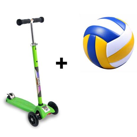 Patinete 3 Rodas Scooter Net Verde Zp105 + Bola de Vôlei - Zoop toys é boa?