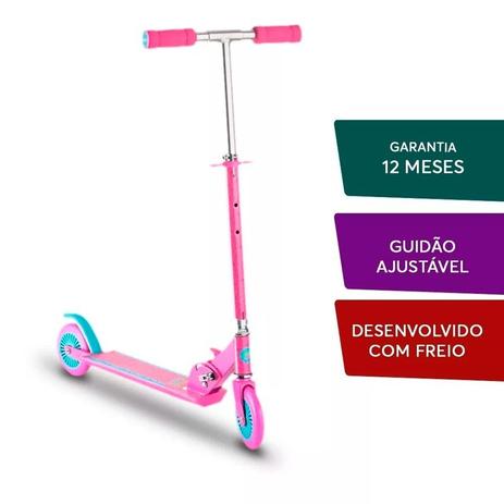 Patinete Atrio 2 Rodas Rosa Multilaser Menor preço em Patinete Atrio 2 Rodas Rosa Multilaser