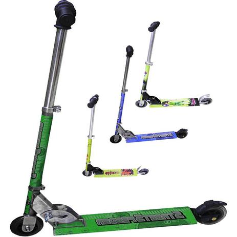 Patinete Infantil 2 Rodas Aluminio Com Freio Dobravel Ajustavel Crianca Brinquedo (4817) - Black bull é boa?