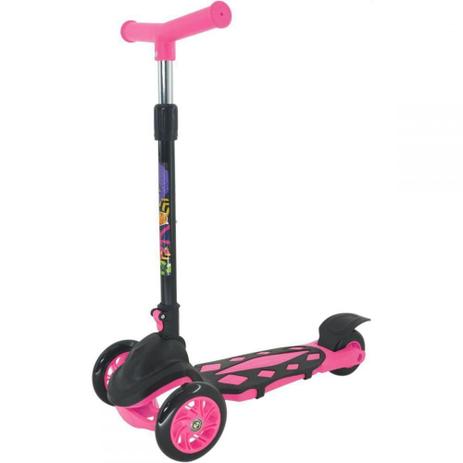 Patinete Infantil 3 Rodas Radical Power Pink Rosa - DM Toys Menor preço em Patinete Infantil 3 Rodas Radical Power Pink Rosa - DM Toys