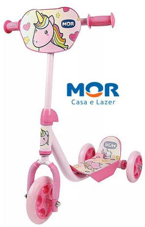 Patinete Infantil 3 Rodas Rosa 30 Kg Menina Unicórnio - Mor é boa?