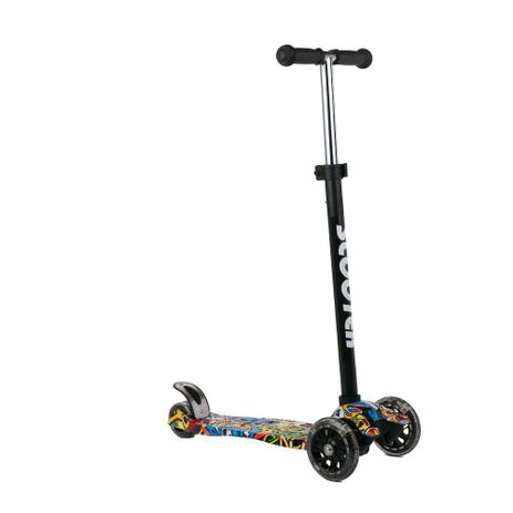 Patinete Infantil 4 Rodas Scooter Com Luz Led - Graffite Menor preço em Patinete Infantil 4 Rodas Scooter Com Luz Led - Graffite