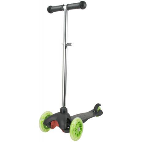 Patinete Infantil com led 3 rodas masculino - preto e verde - Bbr toys Menor preço em Patinete Infantil com led 3 rodas masculino - preto e verde - Bbr toys