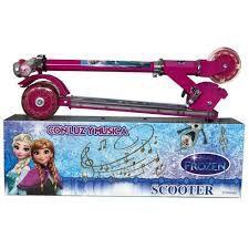 Patinete Infantil FROZEN 3 Rodas Gel Freio FERRO - alo Menor preço em Patinete Infantil FROZEN 3 Rodas Gel Freio FERRO - alo