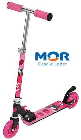 Patinete Juvenil Menina Dobrável Rosa Mor Ajustável Menor preço em Patinete Juvenil Menina Dobrável Rosa Mor Ajustável