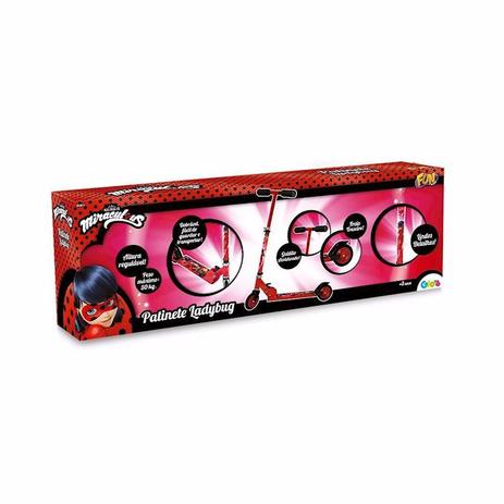 Patinete Miraculous Ladybug 81084 - Fun Menor preço em Patinete Miraculous Ladybug 81084 - Fun