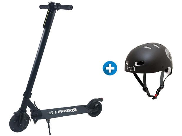 Patinete Motorizado Elétrico Freego ES06C - 24km/h + Capacete Tam. P Kraft Menor preço em Patinete Motorizado Elétrico Freego ES06C - 24km/h + Capacete Tam. P Kraft
