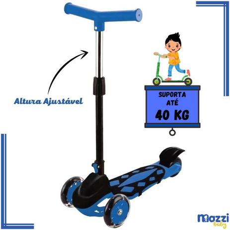 Patinete Scooter Infantil Power Azul 3 Rodas 40kg com Freio - Dm é boa?