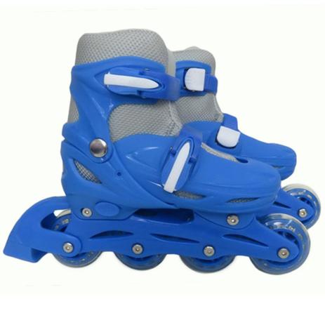 Patins 4 Rodas Importway com Kit Segurança 39/42 - Azul Menor preço em Patins 4 Rodas Importway com Kit Segurança 39/42 - Azul