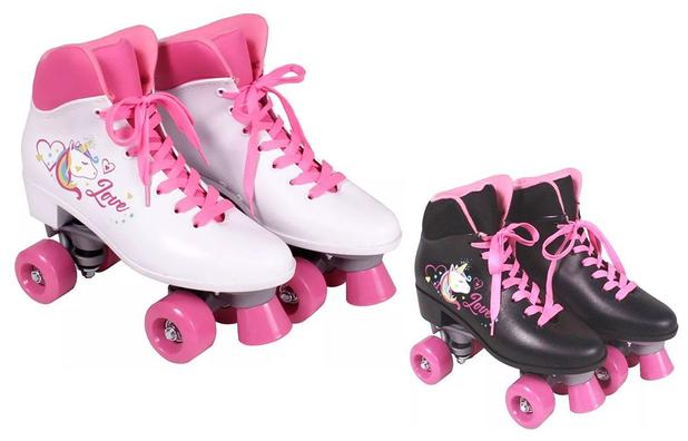 Patins 4 Rodas Unicórnio Roller Branco Preto 35 A 38 Menina Criança - Belfix Menor preço em Patins 4 Rodas Unicórnio Roller Branco Preto 35 A 38 Menina Criança - Belfix