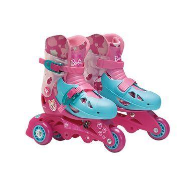 Patins Ajustável 3 Rodas Barbie 29 a 32 com Kit Proteção 7785-5 - Fun - Fun divirta-se Menor preço em Patins Ajustável 3 Rodas Barbie 29 a 32 com Kit Proteção 7785-5 - Fun - Fun divirta-se