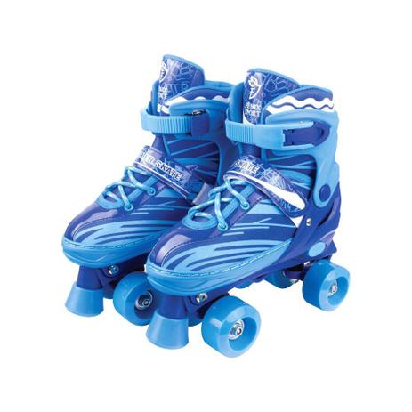 Patins Ajustável Roller Skate - Azul - Fênix Azul Menor preço em Patins Ajustável Roller Skate - Azul - Fênix Azul