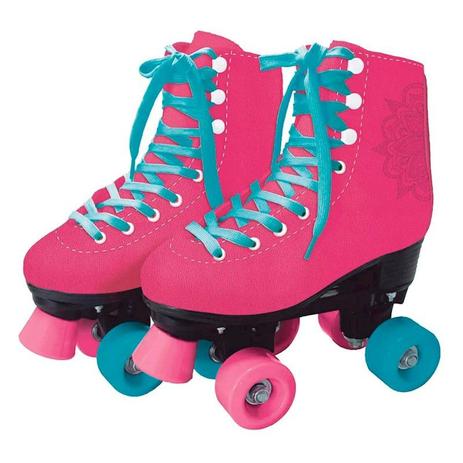 Patins Classico Rosa 4 Rodas 35/36 8277-1 Fun Menor preço em Patins Classico Rosa 4 Rodas 35/36 8277-1 Fun