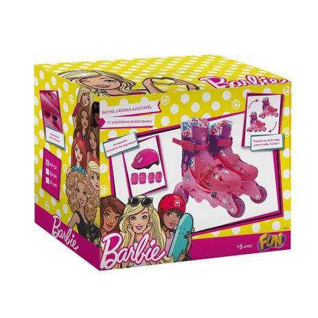 Patins da Barbie Ajustável 3 Rodas 29/32 com Acessórios - Barao Atacadista Menor preço em Patins da Barbie Ajustável 3 Rodas 29/32 com Acessórios - Barao Atacadista