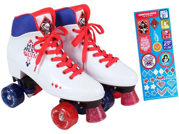 Menor preço em Patins DC Super Hero Girls Harley Quinn - N 30 ao 31 Bel Fix