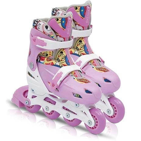 Patins Fashion Rollers ROSA - Bel Sports Menor preço em Patins Fashion Rollers ROSA - Bel Sports