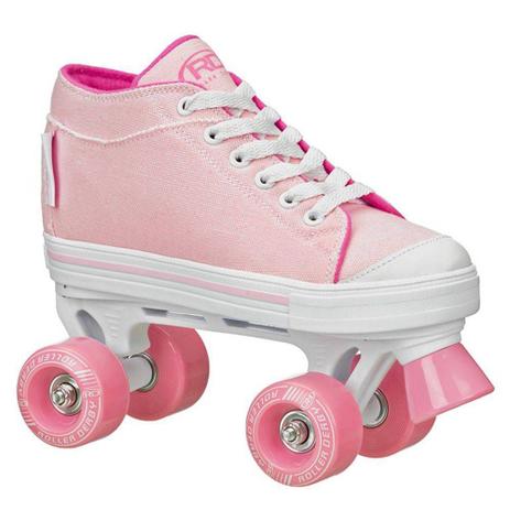 Patins Fila Infantil Quad Roller Derby Zinger Girl - 34 Menor preço em Patins Fila Infantil Quad Roller Derby Zinger Girl - 34