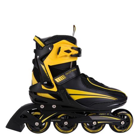 Patins Gonew Fitness Flexx Pro In line ABEC 9 Base de Alumínio Menor preço em Patins Gonew Fitness Flexx Pro In line ABEC 9 Base de Alumínio
